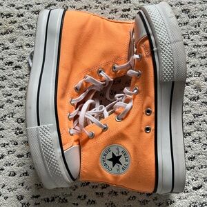 Converse Platform Orange High-Top Sneakers